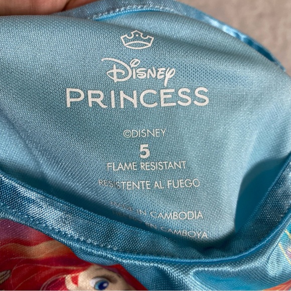 Disney Ariel The Little Mermaid Nightgown Dress Size 5 - Picture 9 of 12